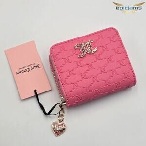Juicy Couture That Bling Small Zip Around Wallet - Pink Lemonade New